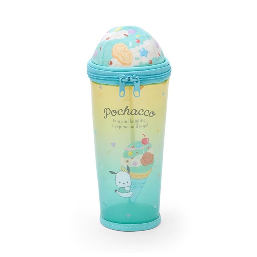 Sanrio Pochacco Ice Cream Pencil Case - Yellow and Blue